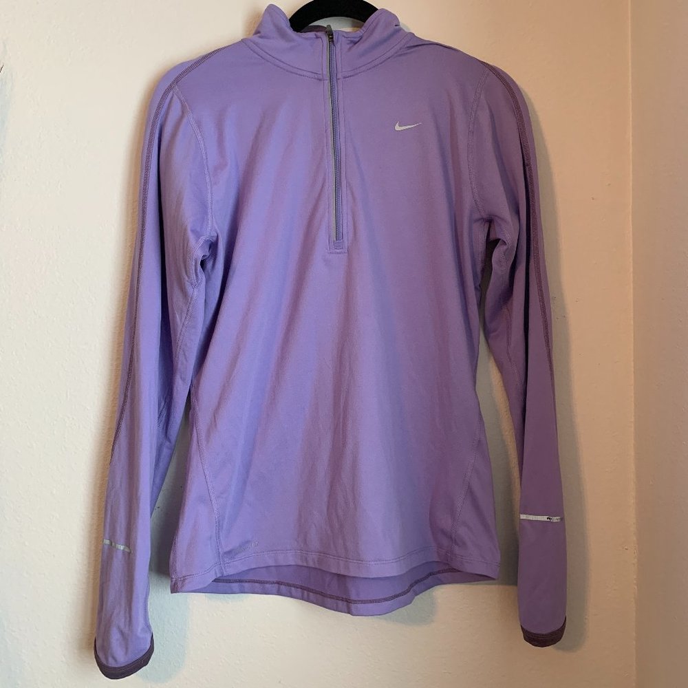 Nike Running Dri-Fit Purple Quarter-Zip
